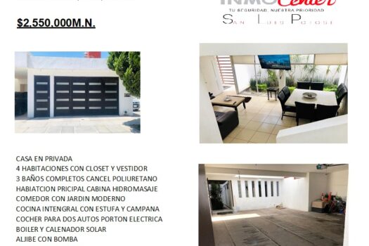 Hermosa Casa en Venta 🏠 Fraccionamiento Orquídea, 🏠📍Villa de Pozos.👀👌🏻