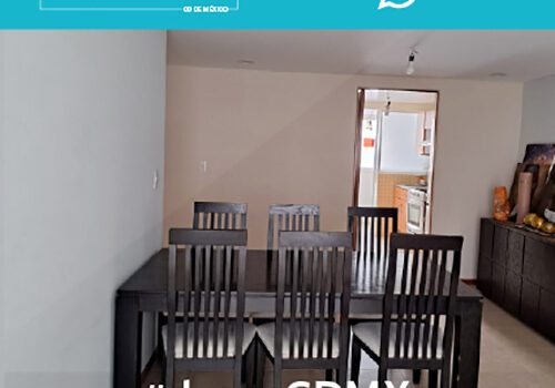 DEPA SEMIAMUEBLADO, 2 RECÁMARAS, 2 BAÑOS, 2 CAJONES