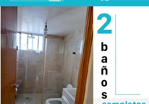DEPA SEMIAMUEBLADO, 2 RECÁMARAS, 2 BAÑOS, 2 CAJONES